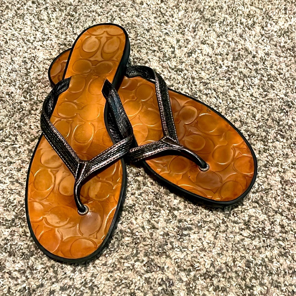 Coach Women’s sandals with beaded top